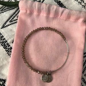 Silver beaded bangle